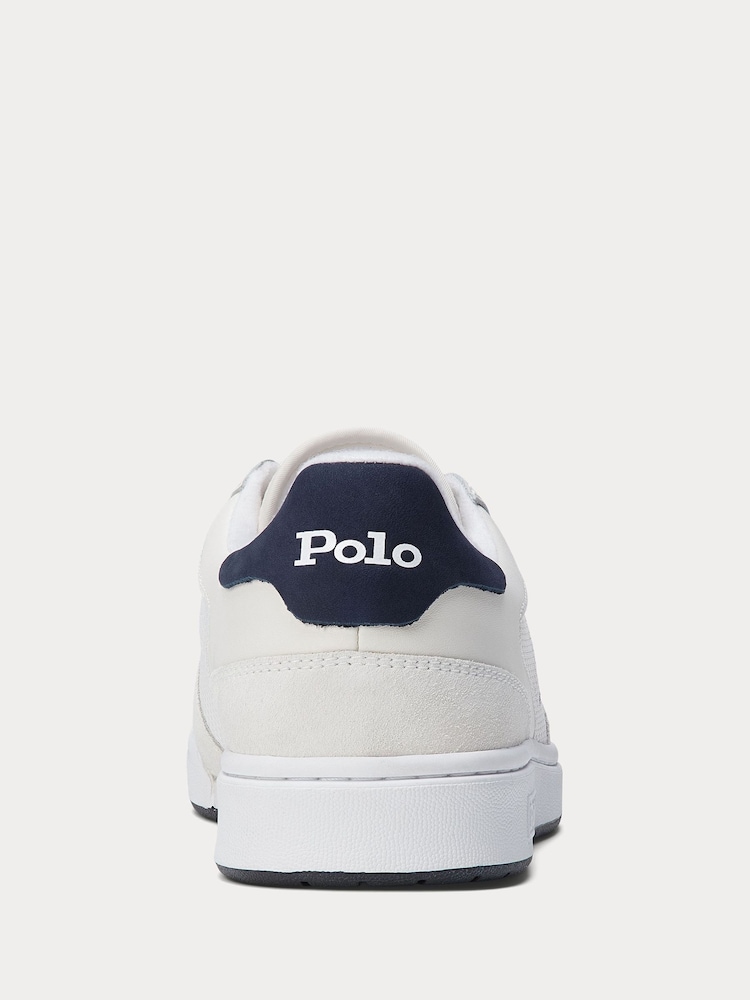 Polo Ralph Lauren Court Leather-Paneled Trainers - Image 4 of 4