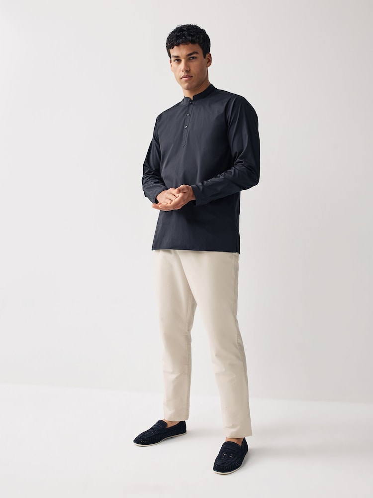 Stone Drawstring Waist Mens Kurta Trousers - Image 2 of 7