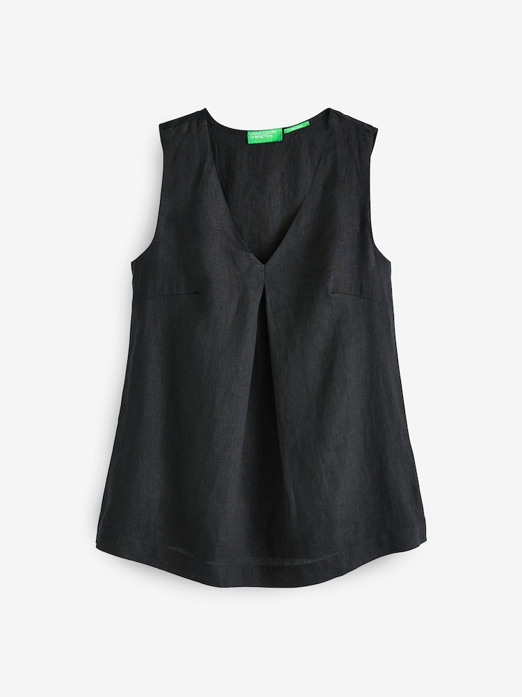 Benetton 100% Linen Blouse - Image 1 of 1