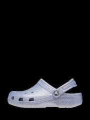 Crocs Violet Purple Kids Classic Glitter Clogs - Image 4 of 6