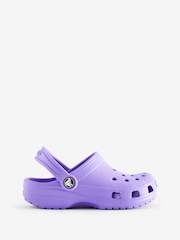 Crocs Dark Purple Kids Unisex Classic Clogs - Image 4 of 8