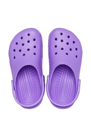 Crocs Dark Purple Kids Unisex Classic Clogs - Image 9 of 9