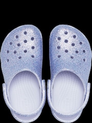 Crocs Light Purple Classic Glitter Toddler Clogs - Image 5 of 8