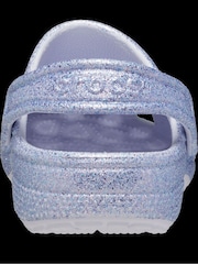 Crocs Light Purple Classic Glitter Toddler Clogs - Image 6 of 8