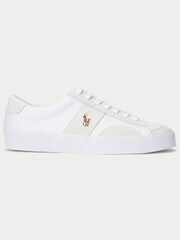 Polo Ralph Lauren Sayer Canvas & Suede Trainers - Image 1 of 1