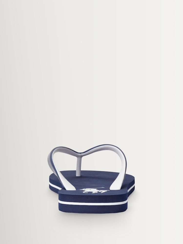Buy Polo Ralph Lauren Navy Bolt Logo Sandals from Next USA display picture 2