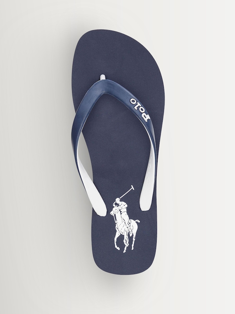 Buy Polo Ralph Lauren Navy Bolt Logo Sandals from Next USA