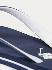 Polo Ralph Lauren Navy Camo Print Flip Flops - Image 5 of 5
