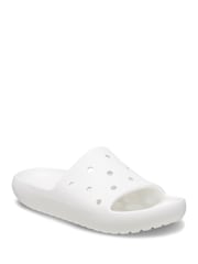 Crocs White Classic Unisex Sandals - Image 1 of 5