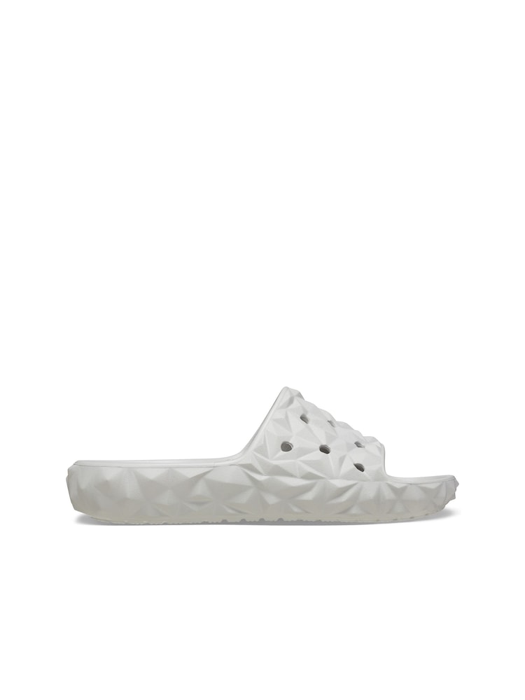 Crocs Grey Geometric Slide Sandals - Image 1 of 8