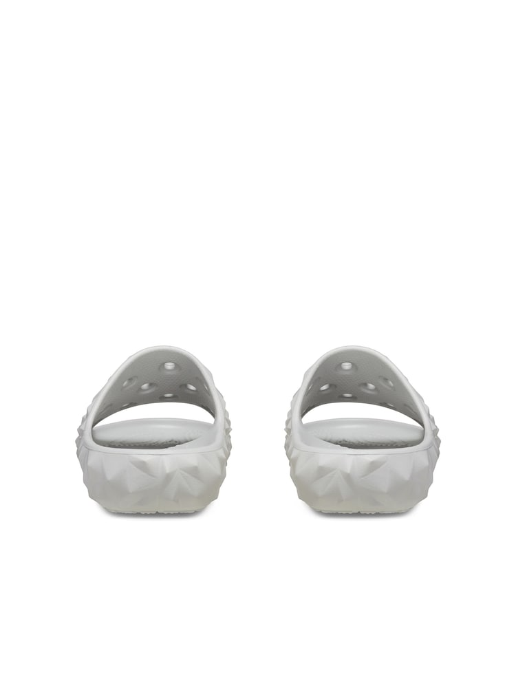 Crocs Grey Geometric Slide Sandals - Image 2 of 8 Crocs Grey Geometric Slide Sandals - Image 2 of 8