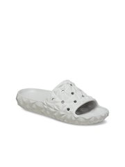 Crocs Grey Geometric Slide Sandals - Image 7 of 8