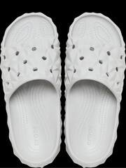 Crocs Grey Geometric Slide Sandals - Image 8 of 8