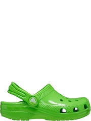 Crocs Green Classic High Shine Kids Clogs - Image 1 of 7