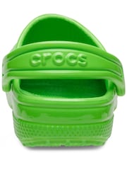 Crocs Green Classic High Shine Kids Clogs - Image 3 of 7