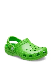 Crocs Green Classic High Shine Kids Clogs - Image 5 of 7