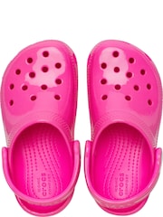 Crocs Pink Classic High Shine Kids Clogs - Image 2 of 7