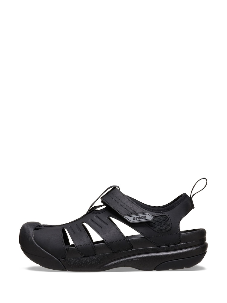 Crocs Black Yukon Fisherman Sandals - Image 2 of 7