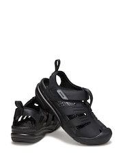 Crocs Black Yukon Fisherman Sandals - Image 5 of 7