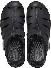 Crocs Black Yukon Fisherman Sandals - Image 6 of 7