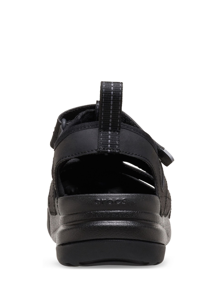 Crocs Black Yukon Fisherman Sandals - Image 7 of 7