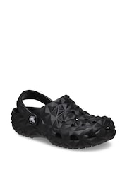 Crocs Black Geometric Kids Clogs - Image 1 of 5