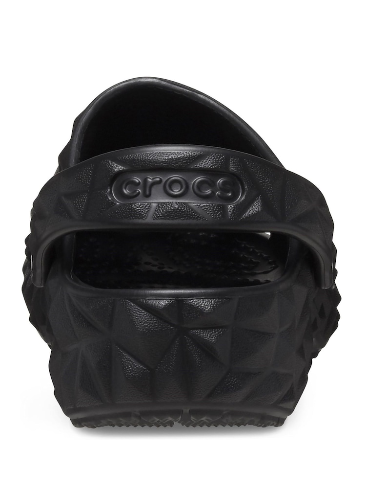 Crocs Black Geometric Kids Clogs - Image 2 of 5