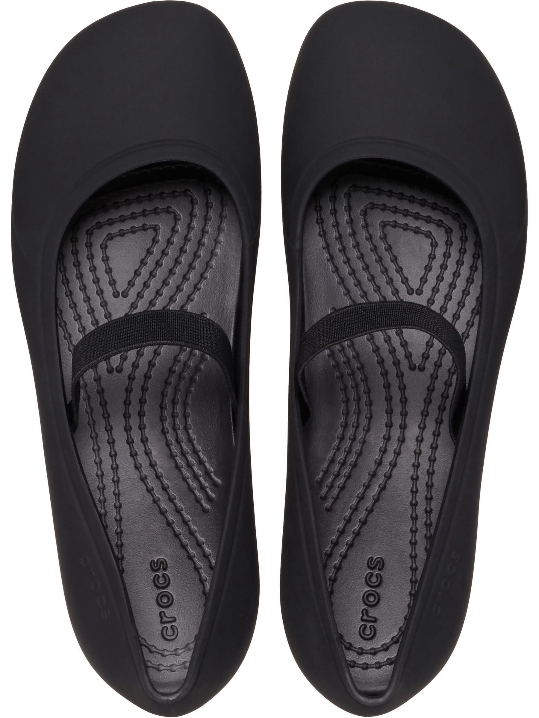 Crocs Black Kids Brooklyn Mary Jane Flat Shoes