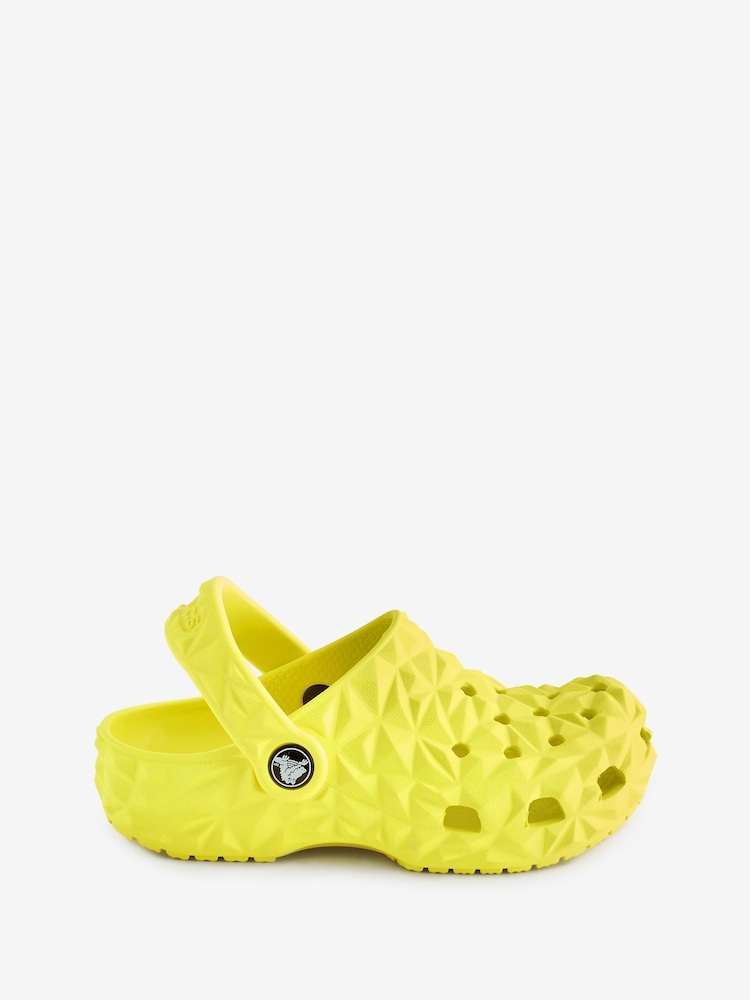 Crocs Yellow Geometric Kids Clogs - Image 1 of 8