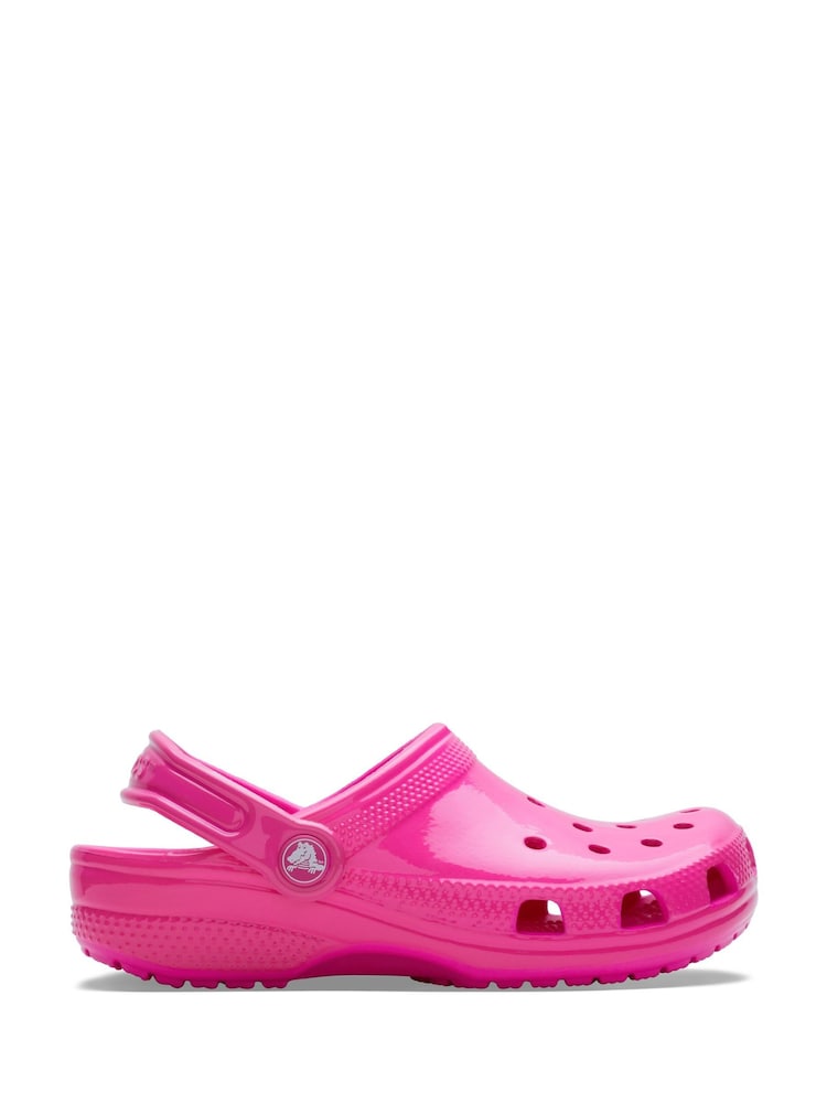 Crocs Pink Toddler Classic Shine Clogs - Image 1 of 7
