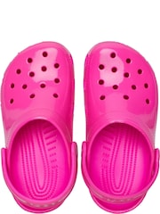 Crocs Pink Toddler Classic Shine Clogs - Image 2 of 7