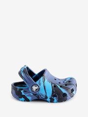 Crocs Blue Toddler Marbled Clogs - Image 1 of 4