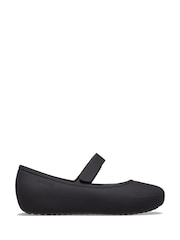 Crocs Black Brooklyn Mary Jane Toddler Flat Shoes - Image 1 of 7