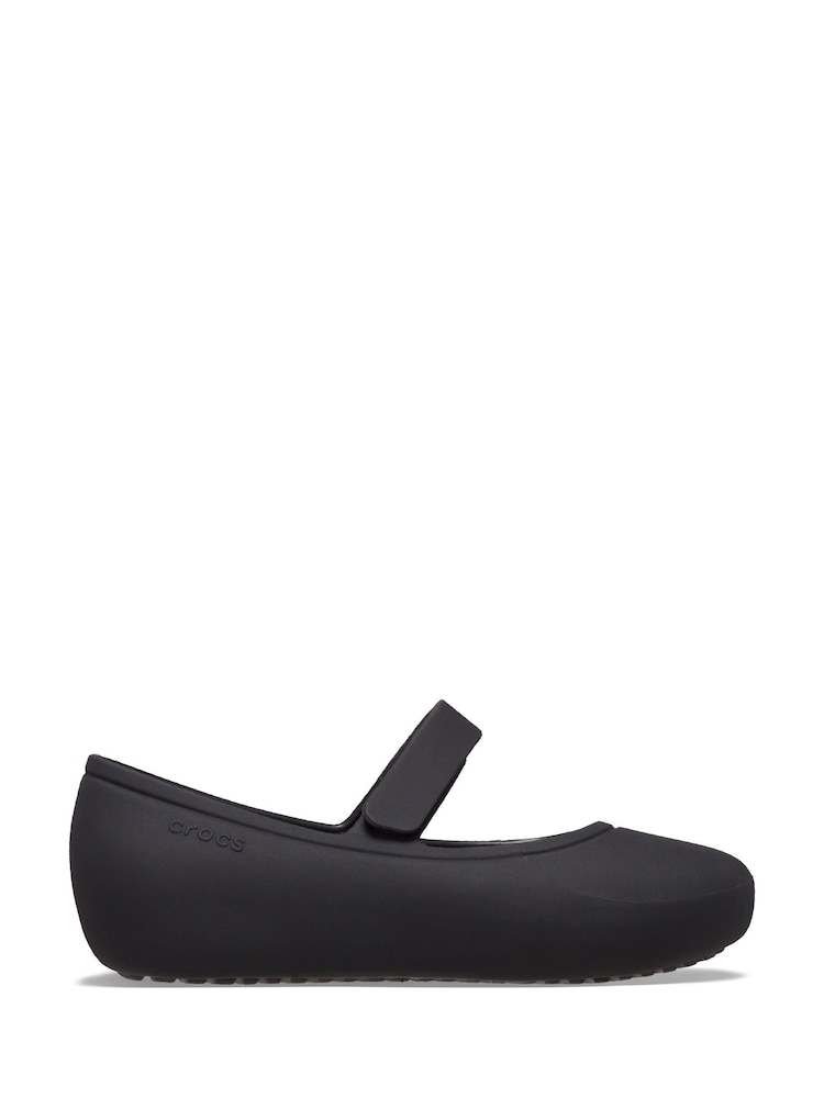 Crocs Black Brooklyn Mary Jane Toddler Flat Shoes - Image 1 of 7