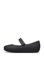 Crocs Black Brooklyn Mary Jane Toddler Flat Shoes - Image 3 of 7