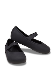 Crocs Black Brooklyn Mary Jane Toddler Flat Shoes - Image 4 of 7