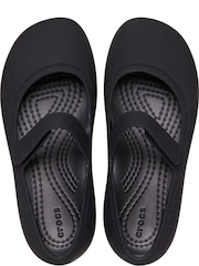 Crocs Black Brooklyn Mary Jane Toddler Flat Shoes - Image 5 of 7