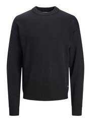 JACK & JONES Chrome Black Long Sleeve Crew Neck Jumper - Image 4 of 5