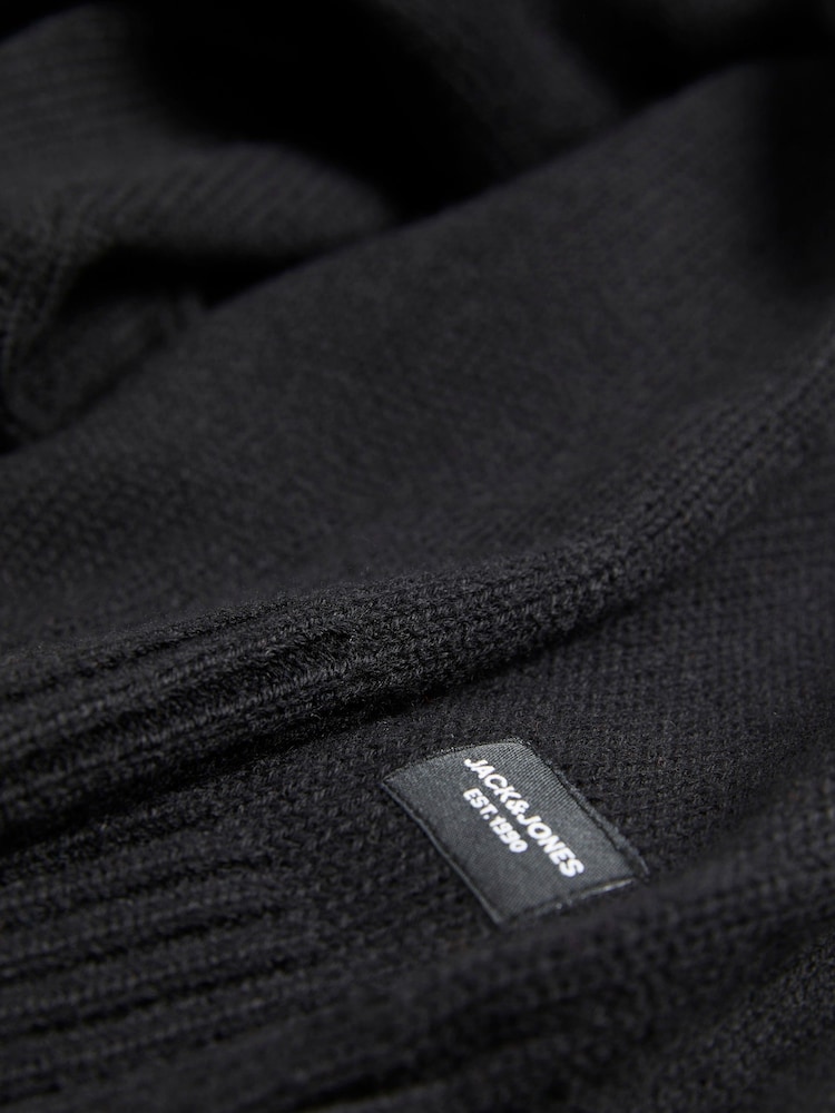 JACK & JONES Chrome Black Long Sleeve Crew Neck Jumper - Image 5 of 5