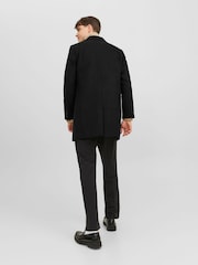 JACK & JONES Black Tailored Smart Wool Coat - Image 3 of 5