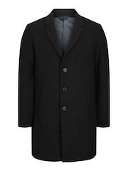 JACK & JONES Black Tailored Smart Wool Coat - Image 5 of 5
