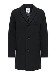 Only & Sons Black Smart Tailored Coat - Image 3 of 4