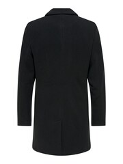Only & Sons Black Smart Tailored Coat - Image 4 of 4