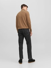 JACK & JONES Natural 1/4 Zip Up Knitted Jumper - Image 2 of 5