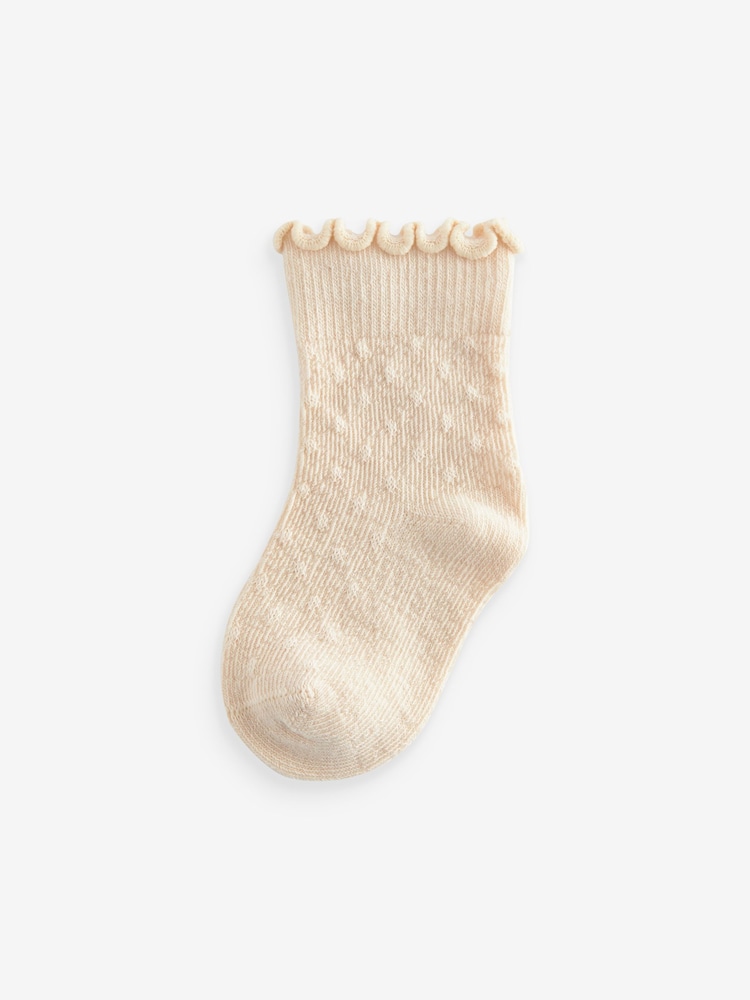 Neutrale Farbe - Baby-Rüschen-Topsocken, 7er-Pack (0 Monate-2 Jahre) - Bild 2 von 8 Neutrale Farbe - Baby-Rüschen-Topsocken, 7er-Pack (0 Monate-2 Jahre) - Bild 2 von 8