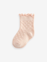 Neutrale Farbe - Baby-Rüschen-Topsocken, 7er-Pack (0 Monate-2 Jahre) - Bild 8 von 8