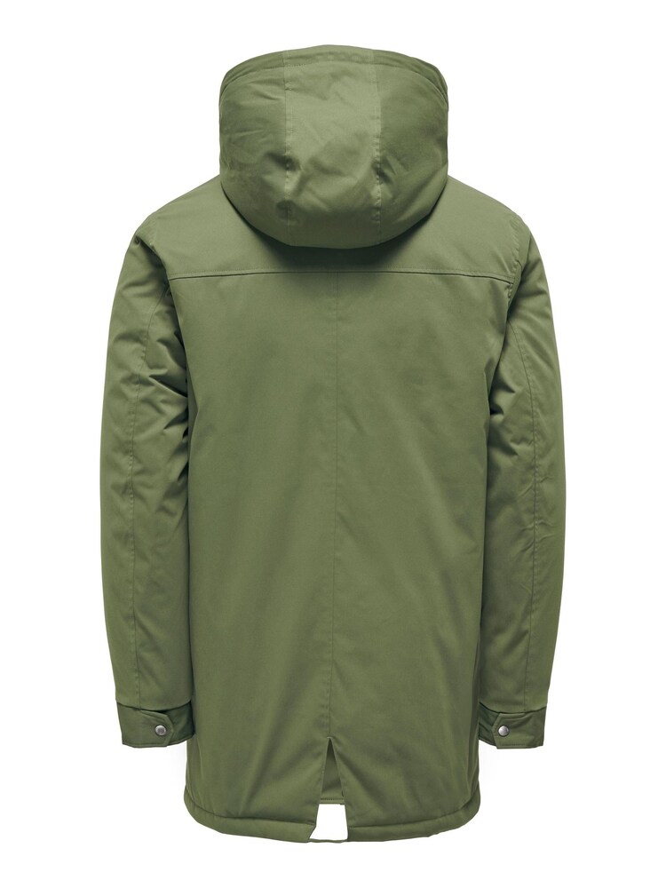 Only & Sons Green Parka Coat - Image 7 of 7