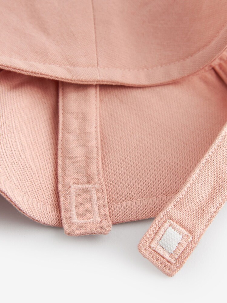 Pink Wide Brim Baby Sun Hat (0mths-2yrs) - Image 3 of 3