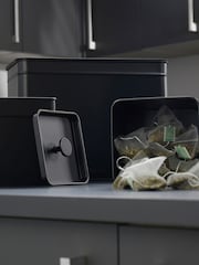 Salter Black Kuro Bread Bin & Cannister Set - Image 3 of 4