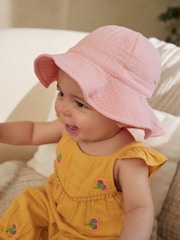 Pink - Babyhut mit breiter Krempe (0 M.–2 J.) - Bild 2 von 4